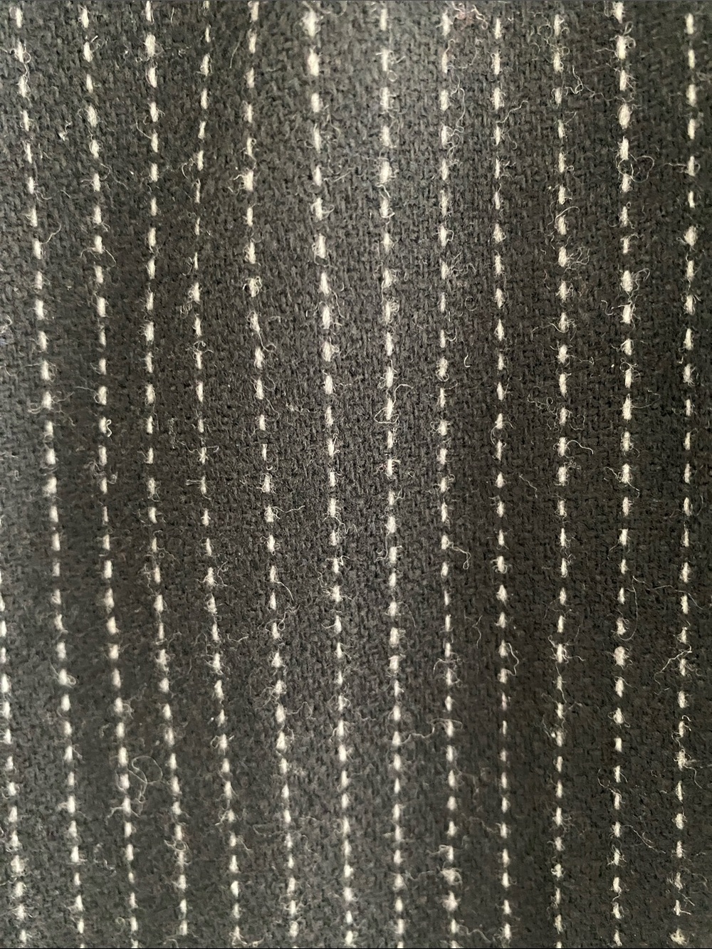 Eileen Fisher Pin Stripe Wool Pull On Black White LARGE - Picture 2 of 9